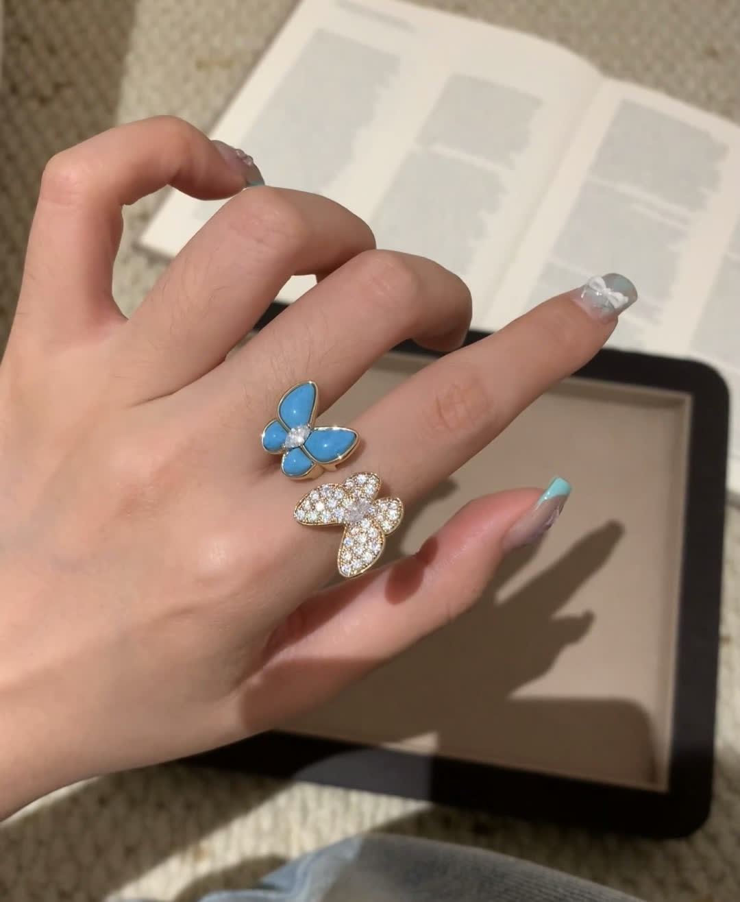 Van Cleef & Arpels Butterfly Stud Earrings
